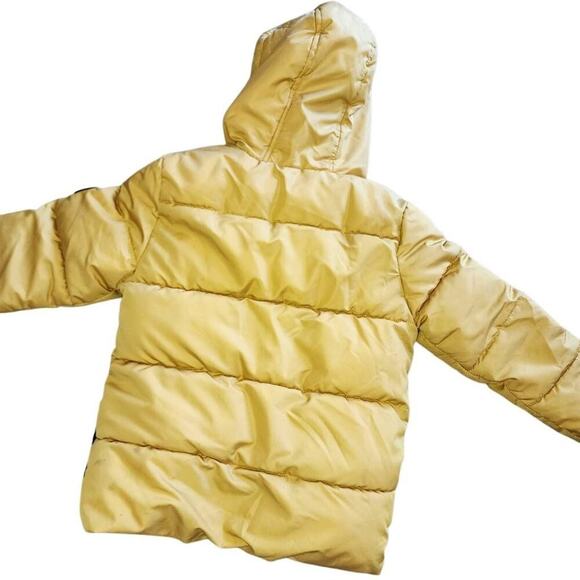 iXtreme Boys Coats, Mustard Gold & Charcoal Grey Winter Puffer Coat, Sz 7 - Picture 7 of 7